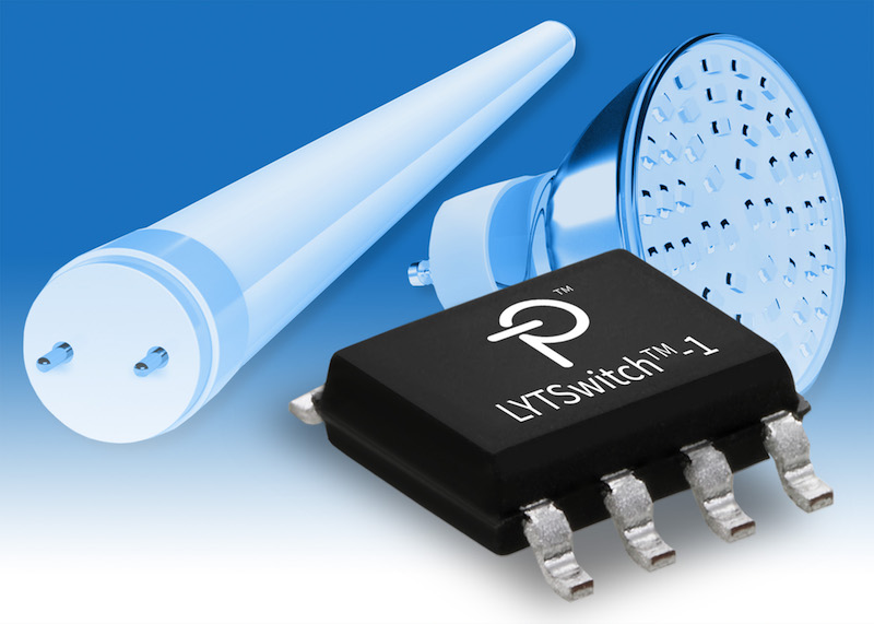 Power Integrations' LYTSwitch-1 LED driver ICs reduce complexity in lighting systems